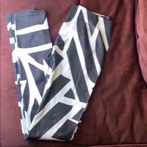 Funky black and white leggings